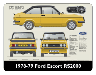 Ford Escort MkII RS2000 1978-79 Mouse Mat